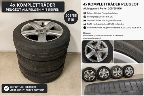 Peugeot kompletträder - peugeot, –